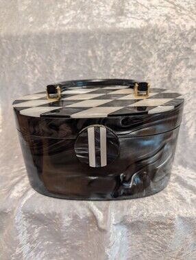 Black and White Lucite Purse